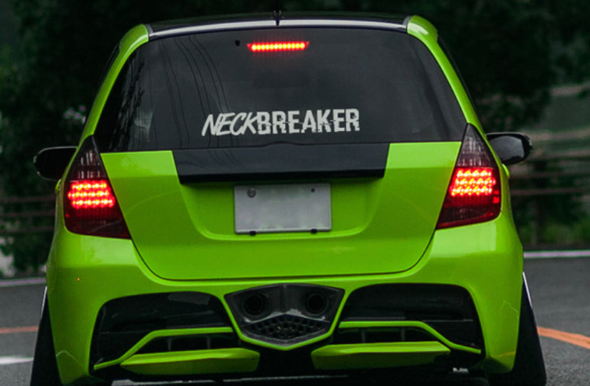 Neck Breaker Vinyl Car Sticker (All Colours & Sizes)