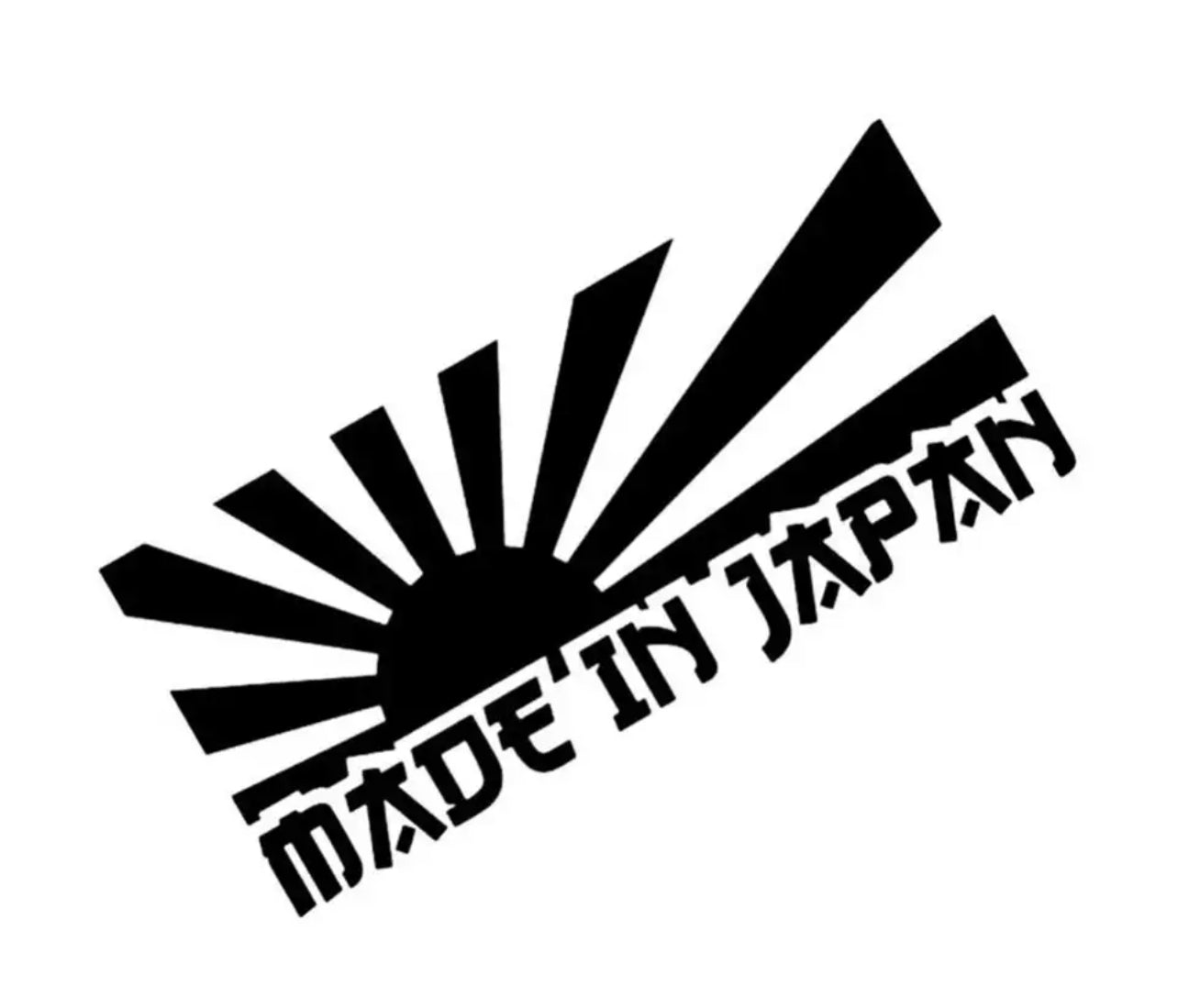 Made In Japan Car Sticker (All Colours & Sizes)