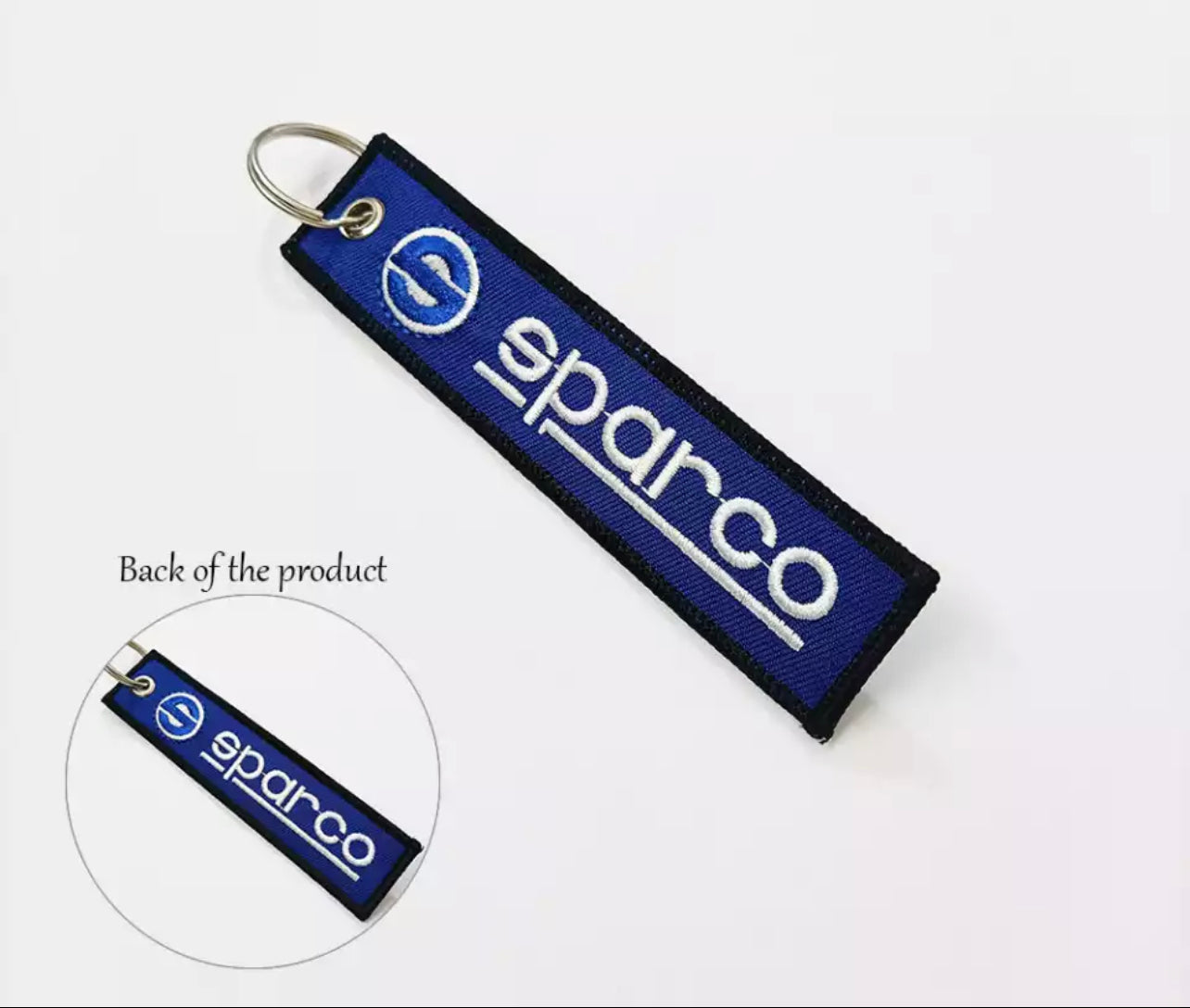 Sparco Car Keyring Jet tag (Red & Blue)