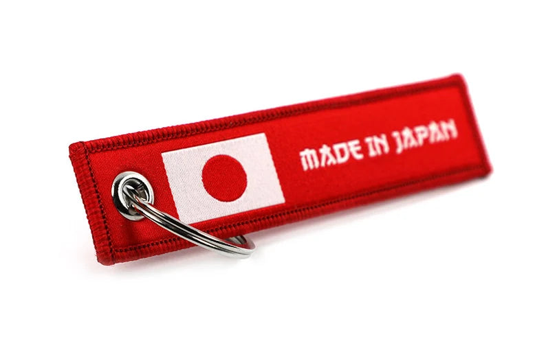 Made In Car Country Keyring Jet tag