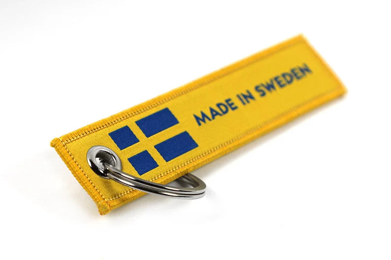 Made In Car Country Keyring Jet tag