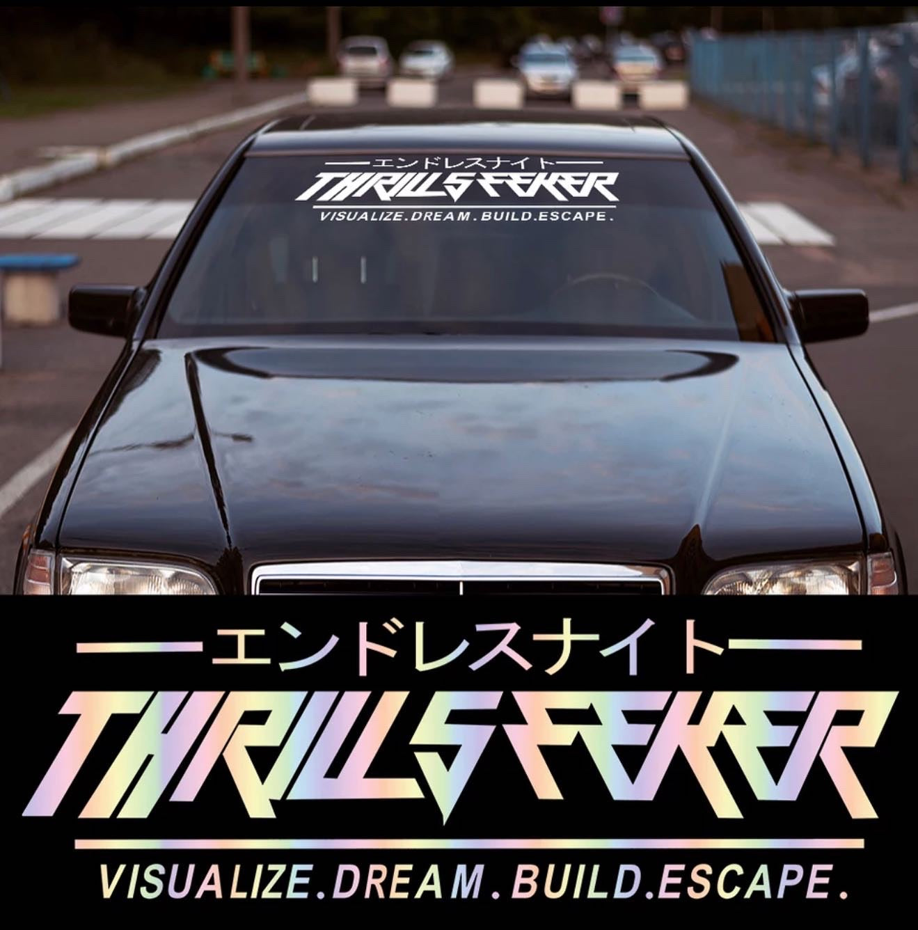 Thrill Seeker Vinyl Car Sticker (All Colours & Sizes)