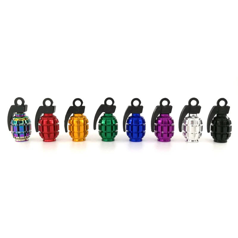 Set of 4 Grenade Tyre Valve Caps