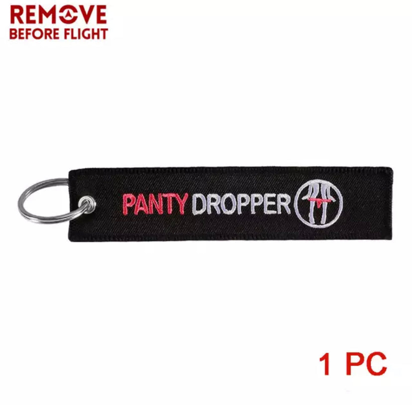 Panty Dropper Car Keyring Jet tag