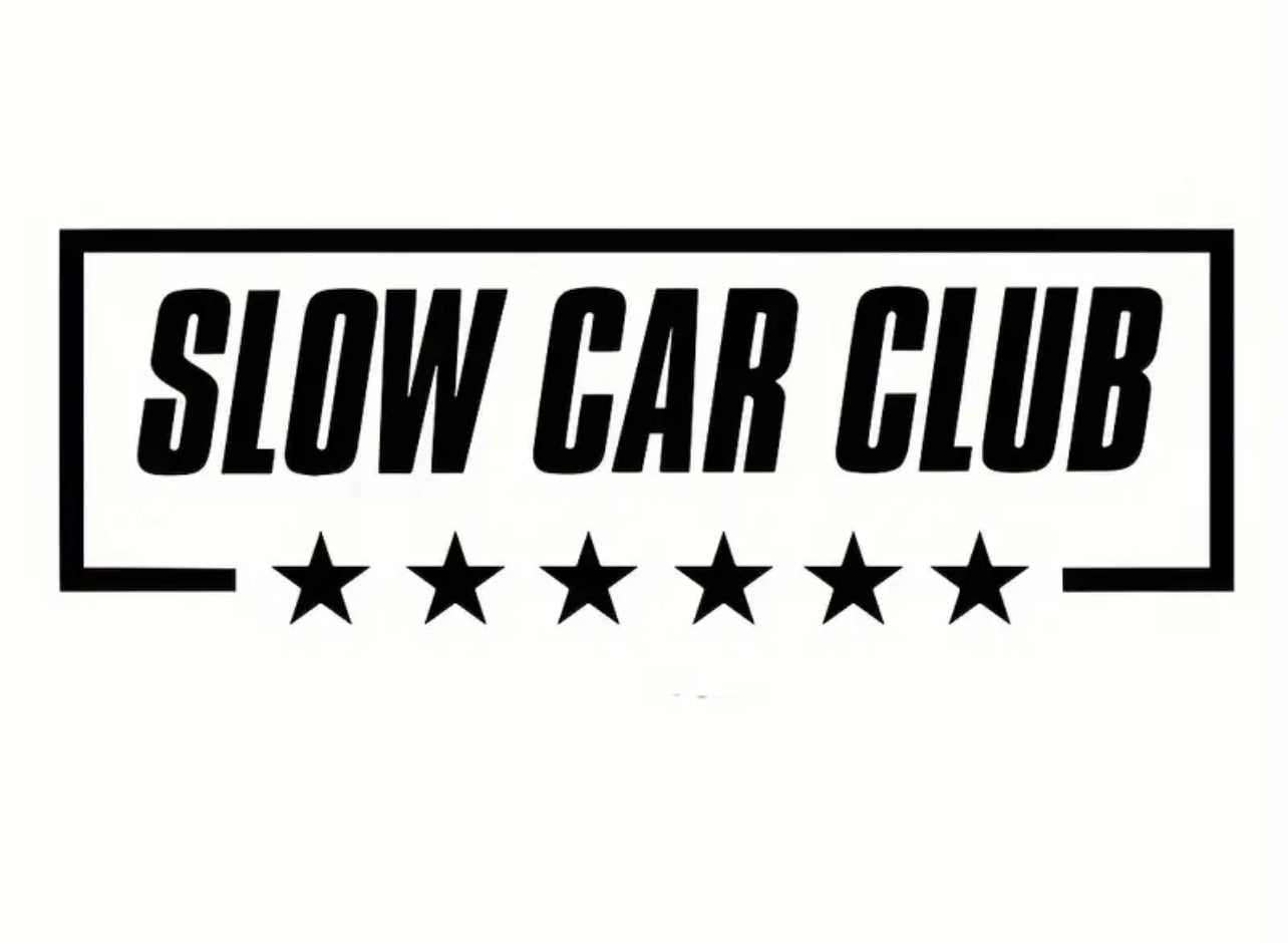 Slow Car Club Vinyl Car Sticker (All Colours & Sizes)