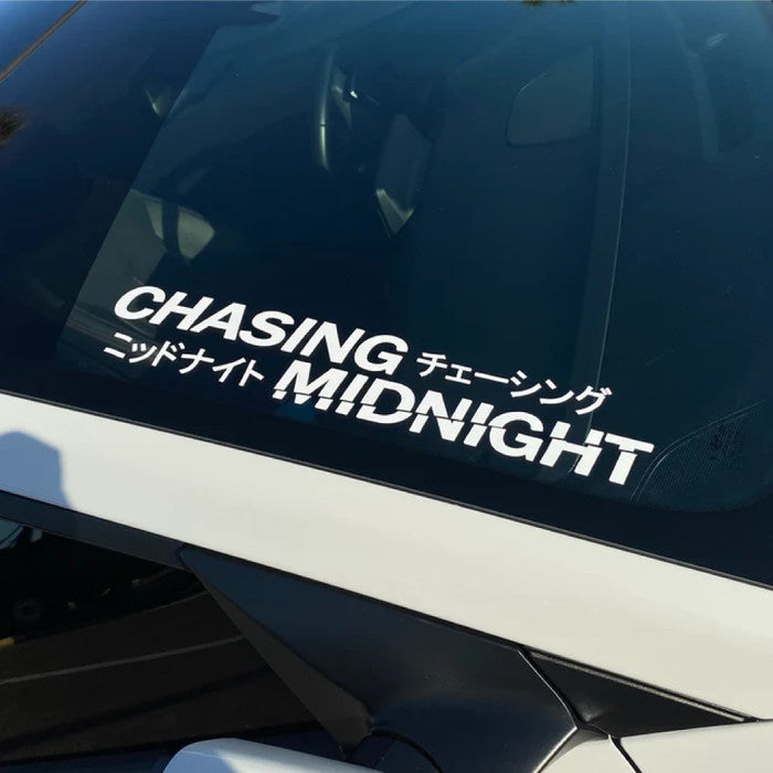 Chasing Midnight Vinyl Car Sticker (All Colours & Sizes)