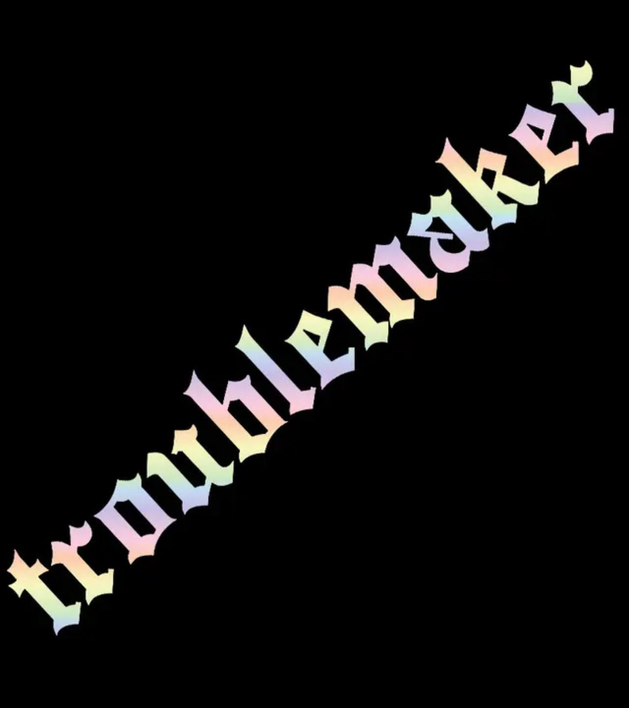 Troublemaker Vinyl Car Sticker (All Colours & Sizes)