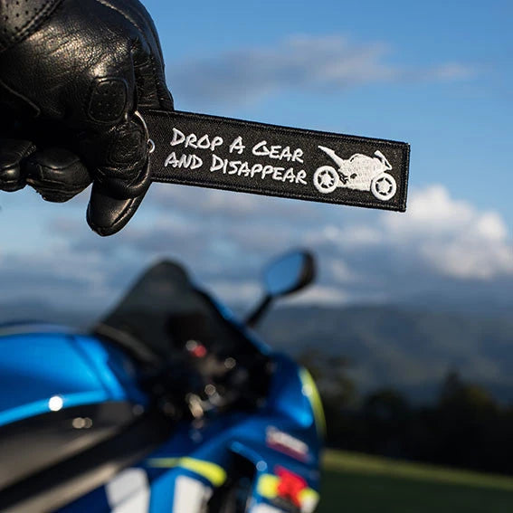 Drop A Gear And Disappear Car Keyring Jet tag