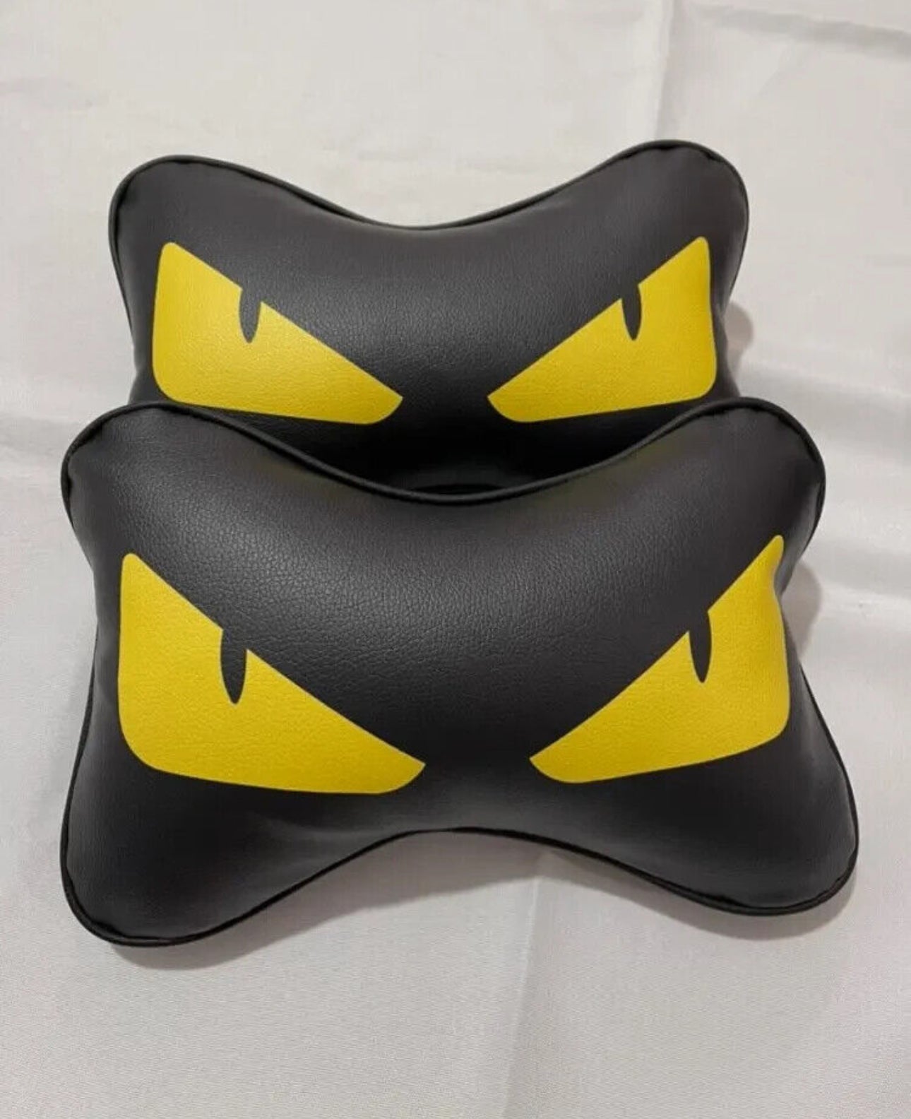 Fendi Style Headrest Car Pillows x2