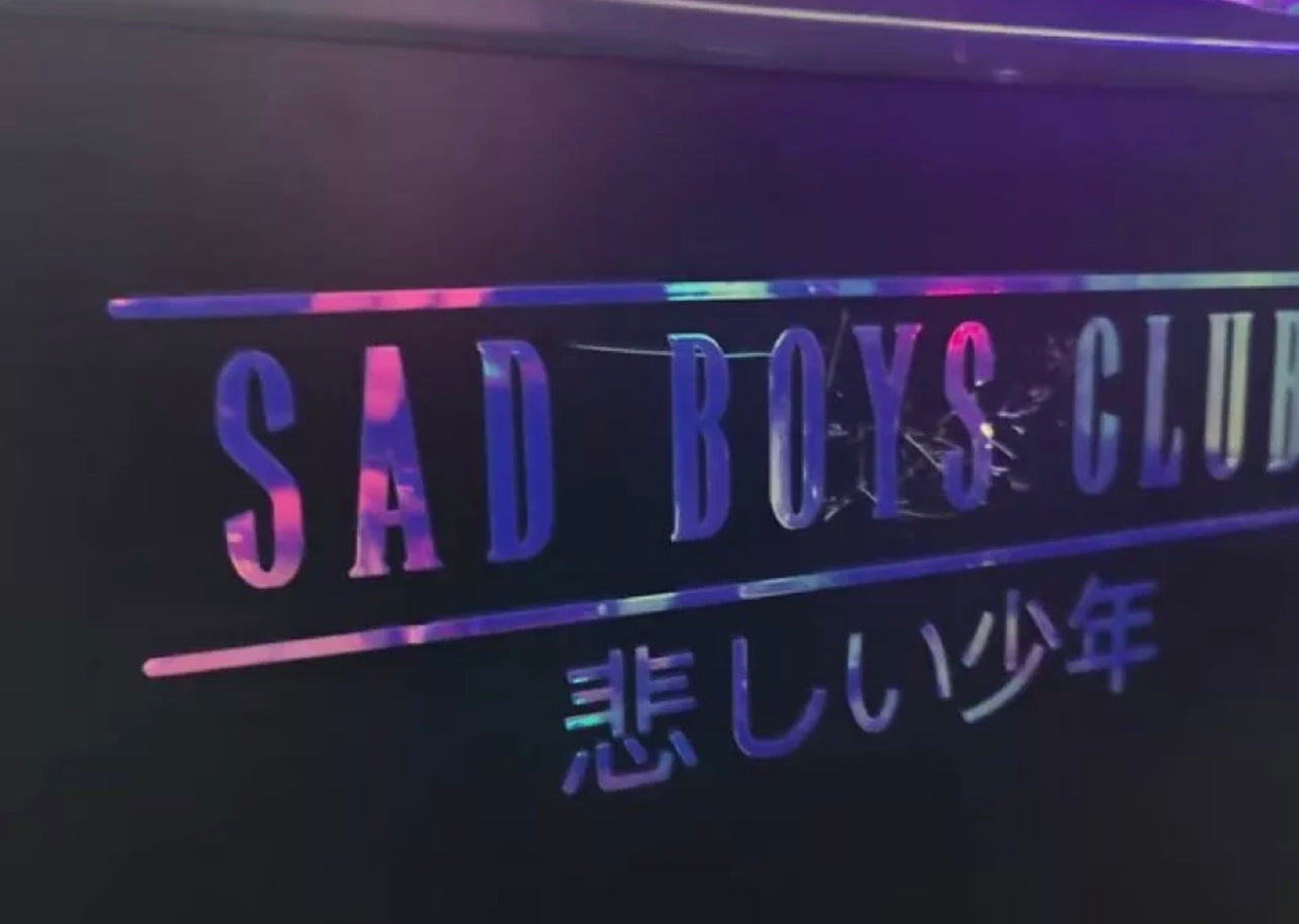 Sad Boys Club Vinyl Car Sticker (All Colours & Sizes)