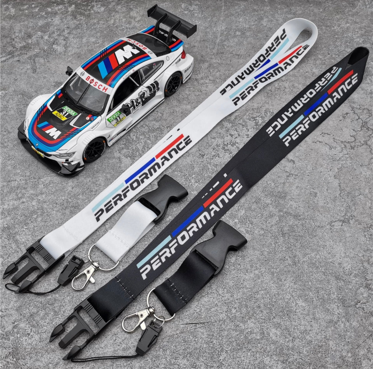 M Performance Style Lanyard (Black & White)