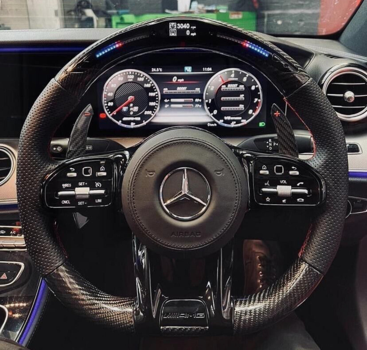 Mercedes Facelift LED Steering Wheel C63 E63 A45 A45s A35