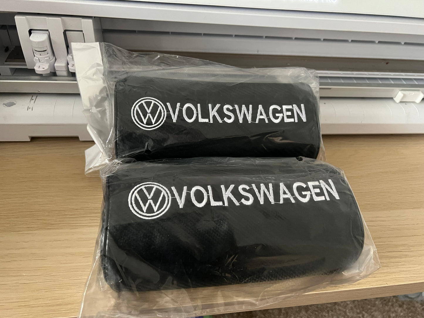 VW Car Headrest Pillows x2