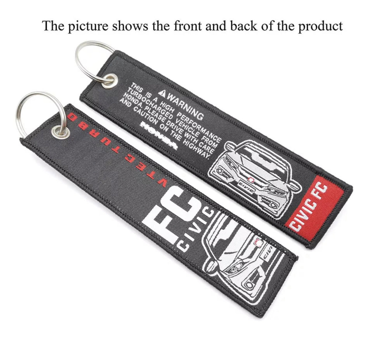 FC Honda Civic Car Keyring Jet tag