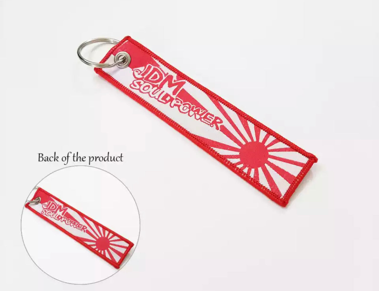 JDM Soul Power Car Keyring Jet tag