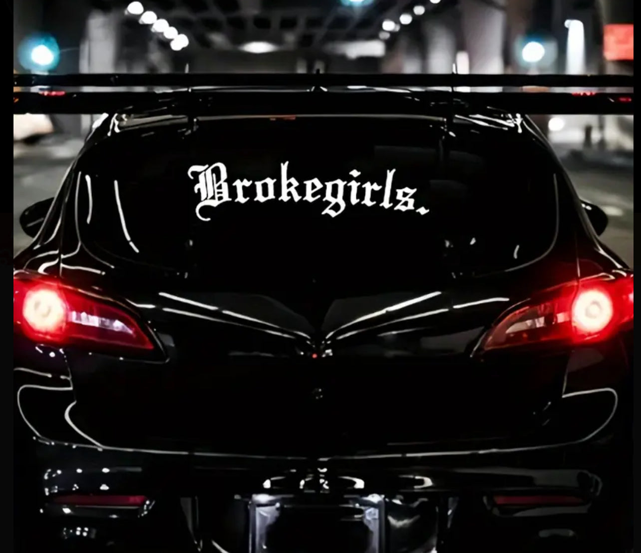 Broke Girls Vinyl Car Sticker (All Colours & Sizes)