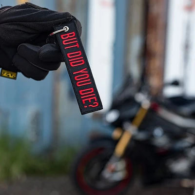 But Did You Die? Car Keyring Jet tag