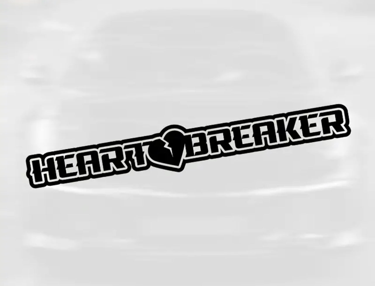 Heart Breaker Vinyl Sticker (All Colours & Sizes)