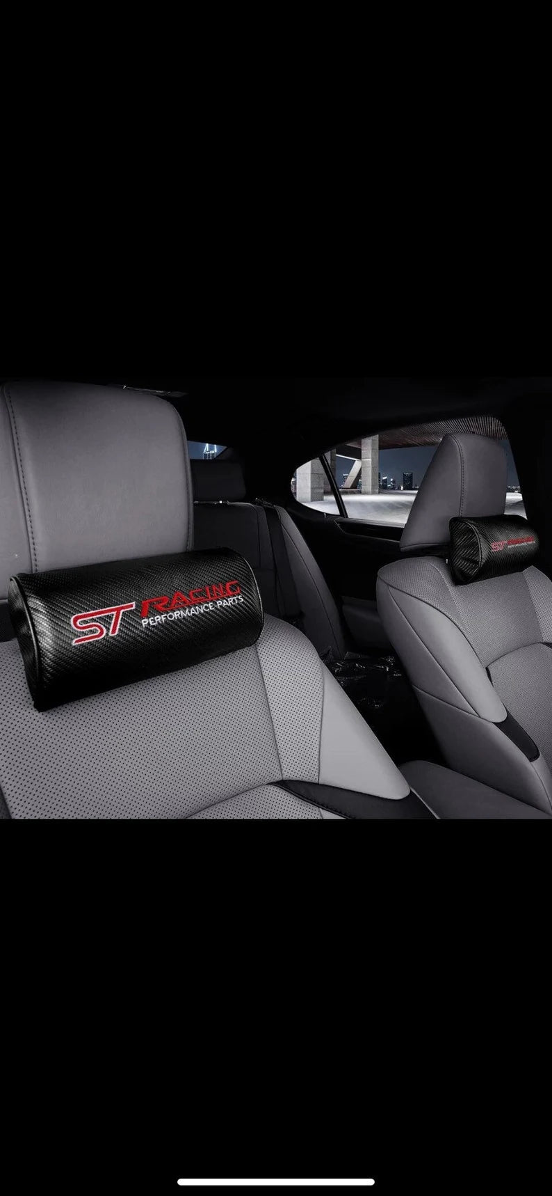 ST Ford Racing Car Headrest Pillows x2