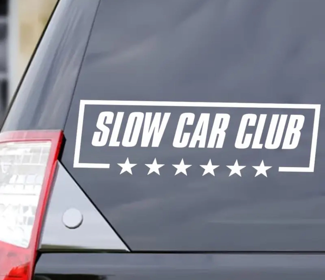 Slow Car Club Vinyl Car Sticker (All Colours & Sizes)