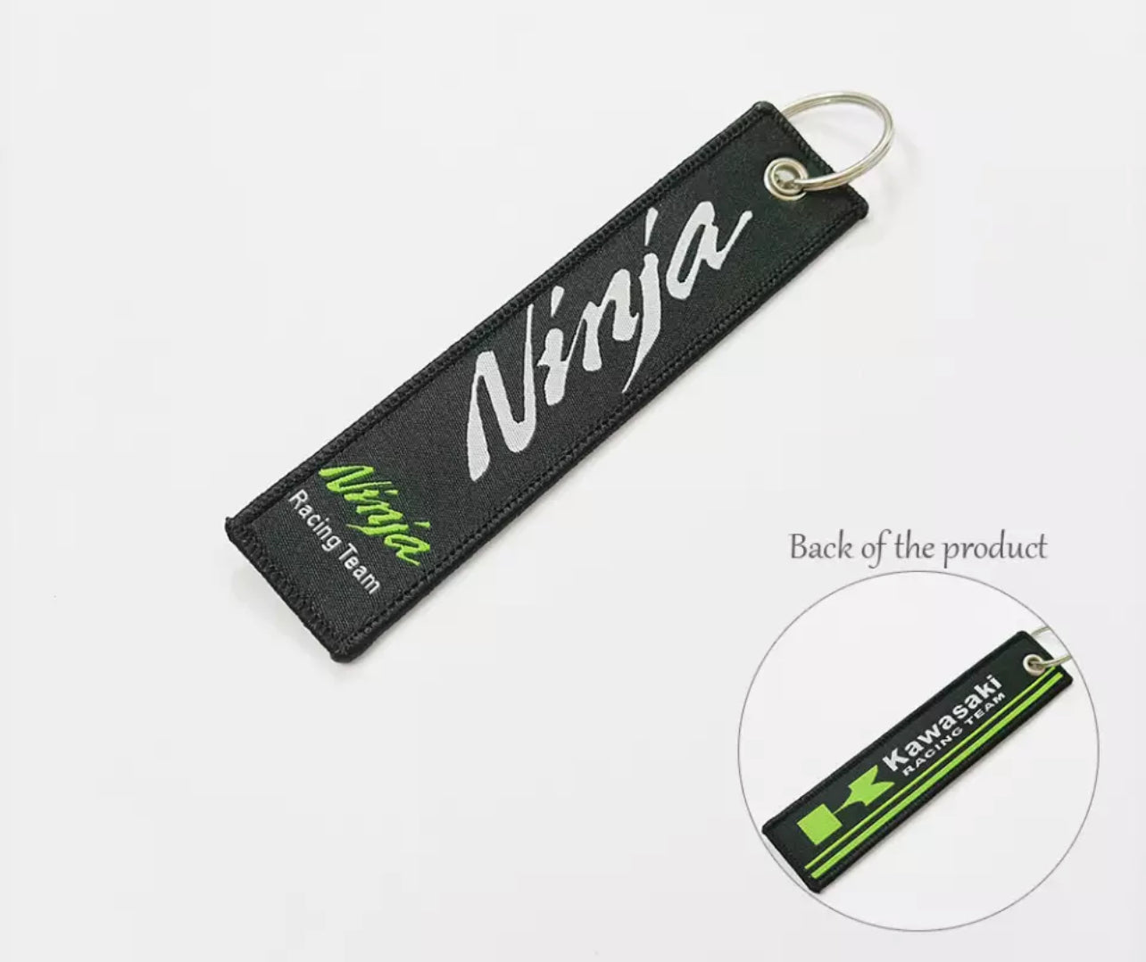 Ninja Racing Bike Car Keyring Jet tag