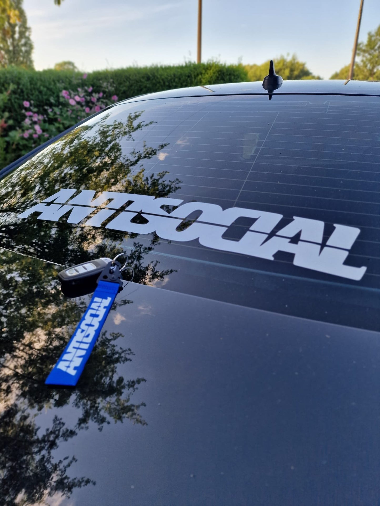 Antisocial Vinyl Car Sticker (All Colours & Sizes)