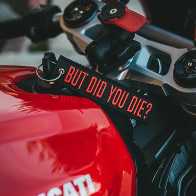 But Did You Die? Car Keyring Jet tag