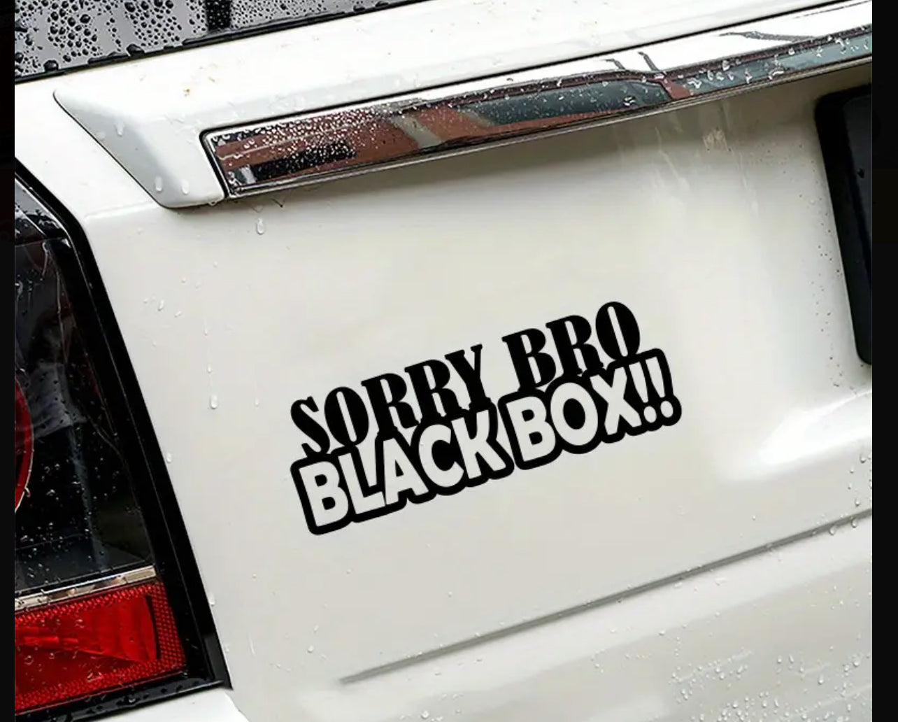 Sorry Bro Blackbox Vinyl Sticker (All Colours & Sizes)