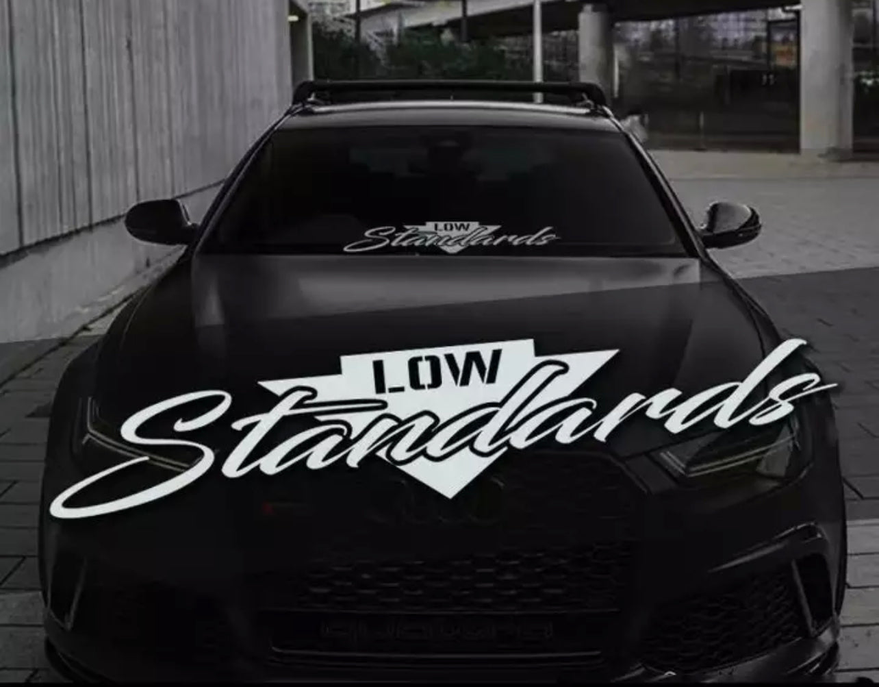 Low Standard Car Vinyl Sticker (All Colours & Sizes)