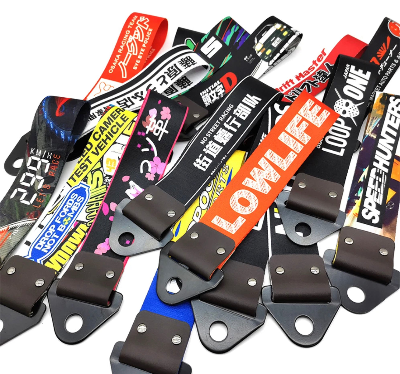 JDM Tow Straps with Universal Bolt