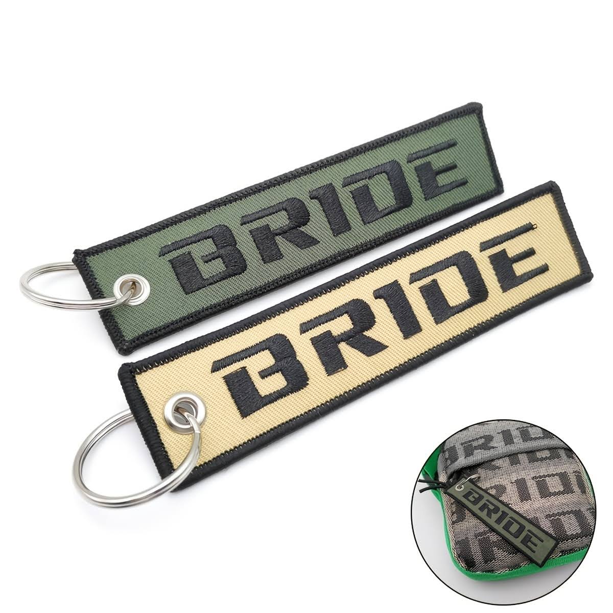 Bride Car Keyring Jet tag