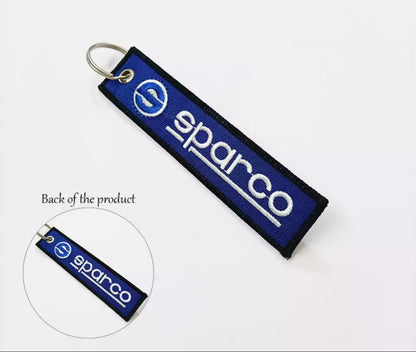 Sparco Car Keyring Jet tag (Red & Blue)