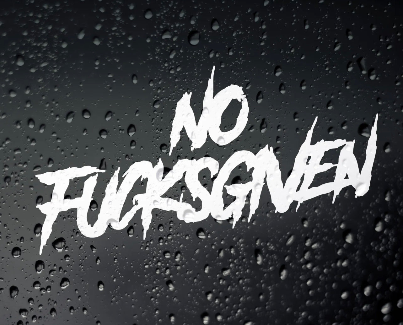 No Fu*ks Given Vinyl Car Sticker (All Colours & Sizes)