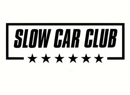 Slow Car Club Vinyl Car Sticker (All Colours & Sizes)