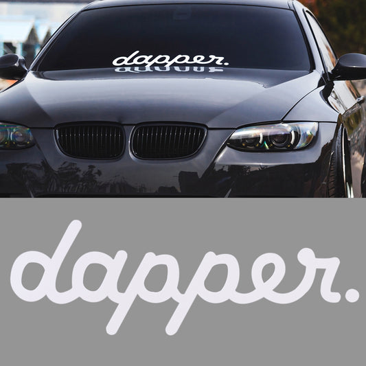 Dapper Vinyl Car Sticker (All Colours & Sizes)