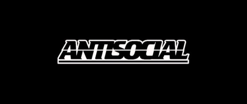 Antisocial Vinyl Car Sticker (All Colours & Sizes)