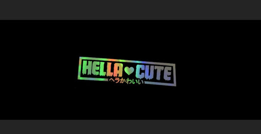 Hella Cute Vinyl Car Sticker (All Colours & Sizes)