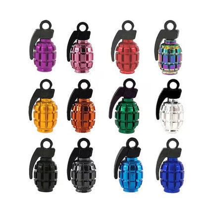 Set of 4 Grenade Tyre Valve Caps