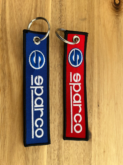 Sparco Car Keyring Jet tag (Red & Blue)