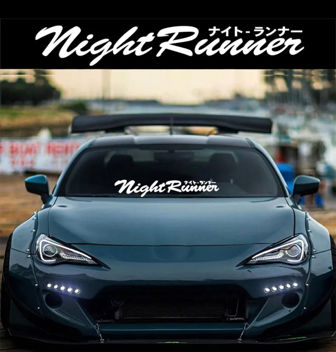 Night Runner JDM Vinyl Car Sticker (All Colours & Sizes)