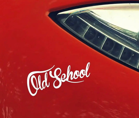 Old School Vinyl Sticker (All Colours & Sizes)