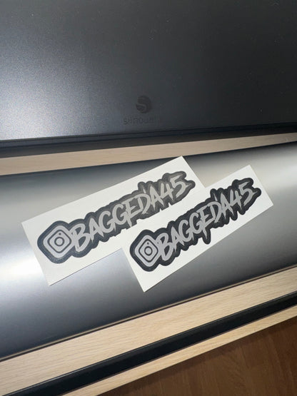 Instagram Stickers x2 Car Sticker (All Colours & Sizes)