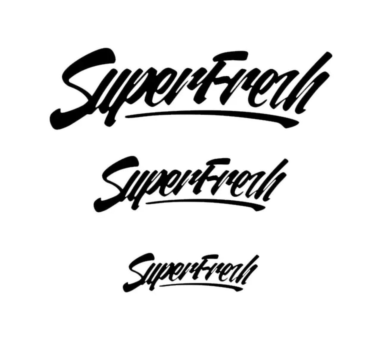 Super Fresh Vinyl Car Sticker (All Colours & Sizes)