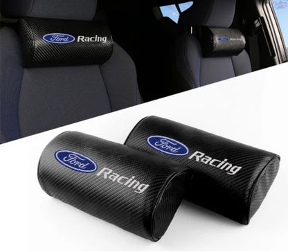 Ford Racing Car Headrest Pillows x2