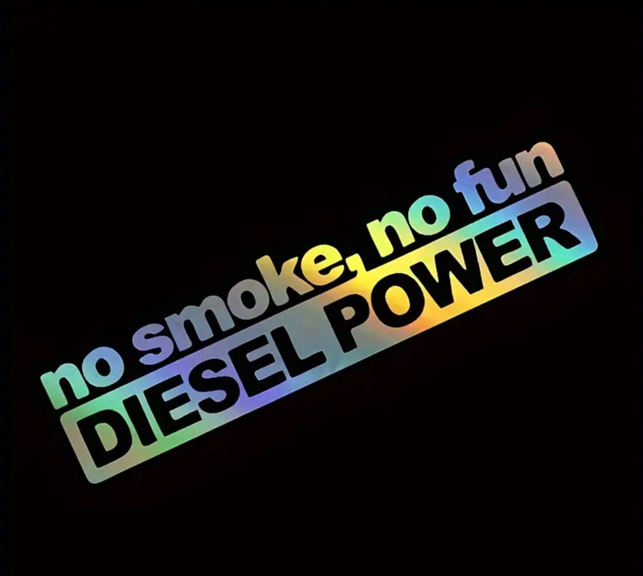 Engine Power Sticker Diesel Power Vinyl Sticker (All Colours & Sizes) – Custom My Car