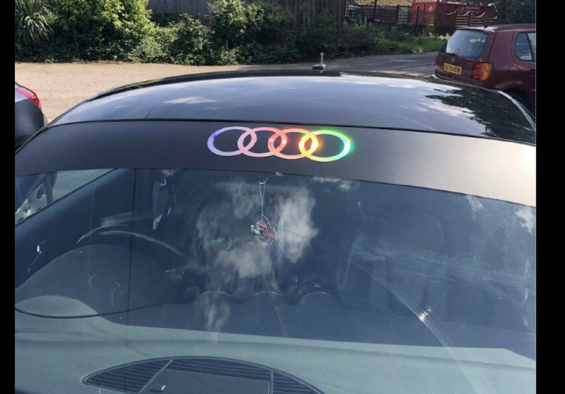 Audi Rings Car Sunstrip (All Colours) – Custom My Car