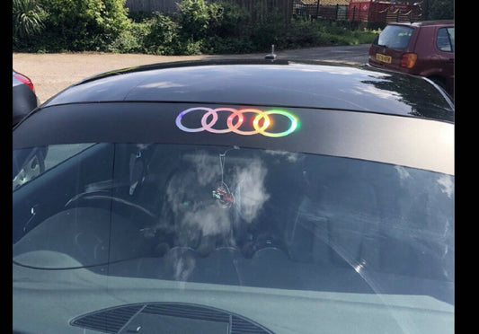 Audi Rings Car Sunstrip (All Colours)