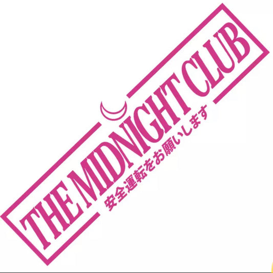 The Midnight Club JDM Vinyl Car Sticker (All Colours & Sizes)