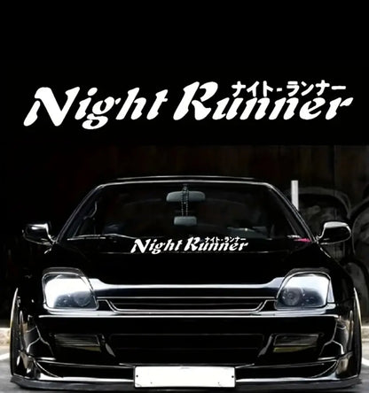 Night Runner JDM Vinyl Sticker (All Colours & Sizes)