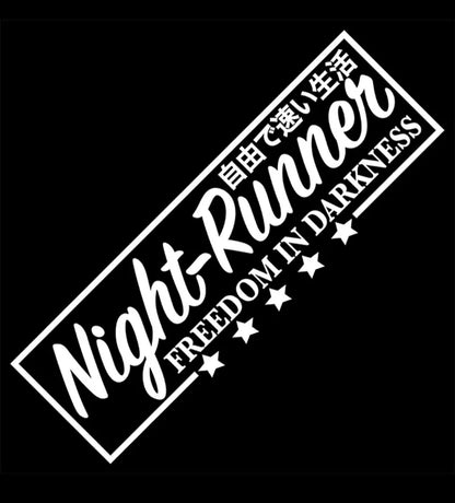 Night Runner JDM Vinyl Car Sticker (All Colours & Sizes)